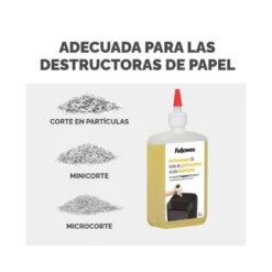 Aceite lubricante para destructora de documentos Fellowes 355 ml