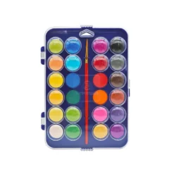 ACUARELA LIDERPAPEL 24 COLORES CON PINCEL ESTUCHE DE PLASTICO