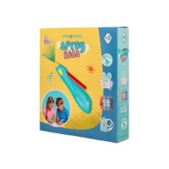 AEROGRAFO INFANTIL IMAGINOVO RECARGABLE CON USB CONTIENE 30 PLANTILLAS Y 12 ROTULADORES COLORES SURTIDOS