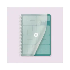 AGENDA ESCOLAR ANTARTIK 26-27 ESPIRAL ESSENTIALS DIA PAGINA A5+ BILINGUE 80G PAPEL FSC AZUL TURQUESA