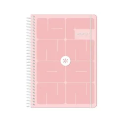 AGENDA ESCOLAR ANTARTIK 26-27 ESPIRAL ESSENTIALS DIA PAGINA A5+ BILINGUE 80G PAPEL FSC ROSA