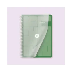 AGENDA ESCOLAR ANTARTIK 26-27 ESPIRAL ESSENTIALS DIA PAGINA A5+ BILINGUE 80G PAPEL FSC VERDE