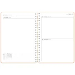 AGENDA ESCOLAR ANTARTIK 26-27 ESPIRAL ESSENTIALS DIA PAGINA A5+ BILINGUE 80G PAPEL FSC NARANJA