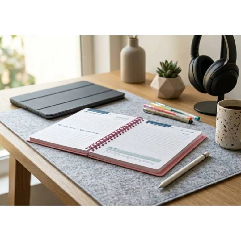 AGENDA ESCOLAR LIDERPAPEL 26-27 ESPIRAL BASIC DIA PAGINA A5 BILINGUE 70G PAPEL FSC ROSA