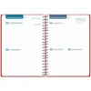 AGENDA ESCOLAR LIDERPAPEL 26-27 ESPIRAL BASIC 2 DIAS PAGINA A5 BILINGUE 70G PAPEL FSC ROJO