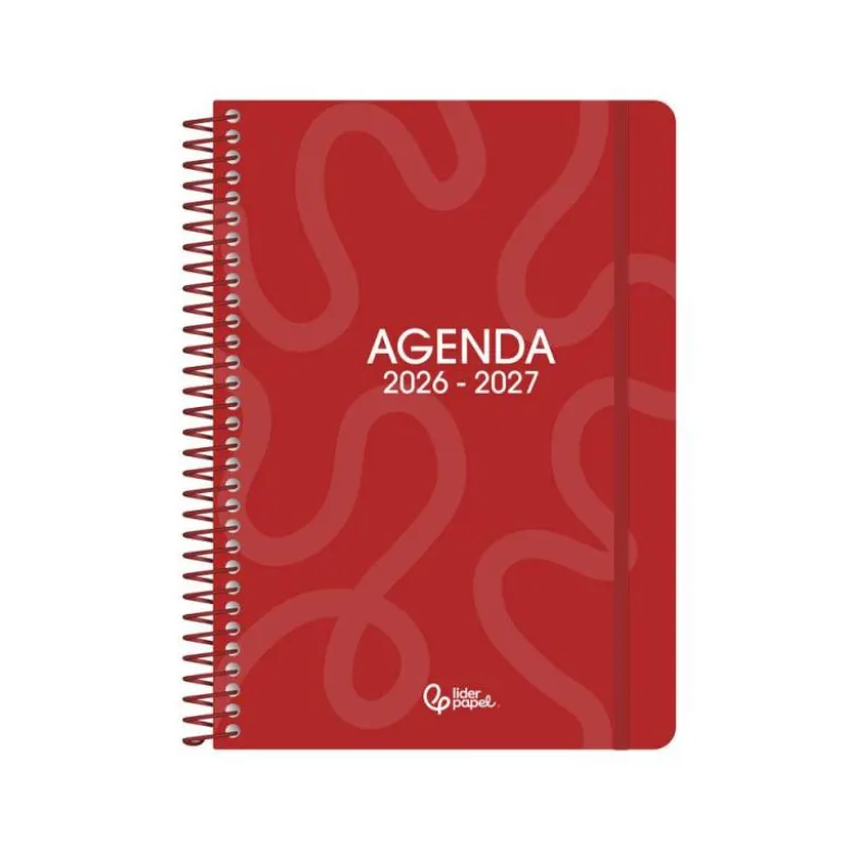 AGENDA ESCOLAR LIDERPAPEL 26-27 ESPIRAL CLASSIC DISEÑOS SURTIDOS BILINGÜE 70G PAPEL FSC EXPOSITOR 16 UNIDADES