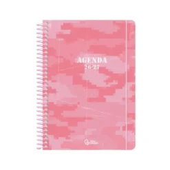 AGENDA ESCOLAR LIDERPAPEL 26-27 ESPIRAL MILITARY DISEÑOSSURTIDOS BILINGÜE 80G PAPEL FSC EXPOSITOR 12 UNIDADES
