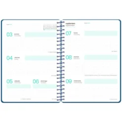 AGENDA ESCOLAR LIDERPAPEL 26-27 ESPIRAL MILITARY DISEÑOSSURTIDOS BILINGÜE 80G PAPEL FSC EXPOSITOR 12 UNIDADES