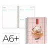 AGENDA ESCOLAR LIDERPAPEL 26-27 ESPIRAL ORIENTAL DIA PAGINA A6+ BILINGUE 80G PAPEL FSC GATO