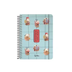 AGENDA ESCOLAR LIDERPAPEL 26-27 ESPIRAL ORIENTAL DISEÑOS SURTIDOS BILINGÜE 80 G PAPEL FSC EXPOSITOR 8 UNIDADES