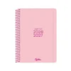 AGENDA ESCOLAR LIDERPAPEL 26-27 ESPIRAL BASIC SEMANA VISTA A5 BILINGUE 70G PAPEL FSC ROSA