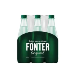 AGUA MINERAL NATURAL CON GAS FONTER BOTELLA DE 500ML