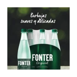 AGUA MINERAL NATURAL CON GAS FONTER BOTELLA DE 500ML