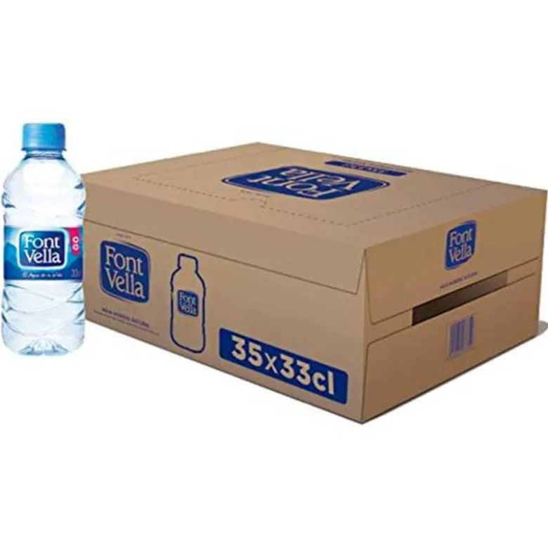 AGUA MINERAL NATURAL FONT VELLA BOTELLA SANT HILARI 330 ML