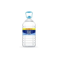 Agua mineral natural Font Vella botella de 6,25L