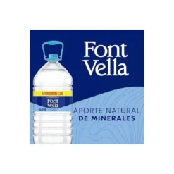 Agua mineral natural Font Vella botella de 6,25L