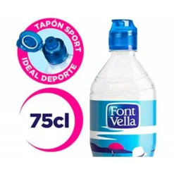 AGUA MINERAL NATURAL FONT VELLA BOTELLA DE 75 CL
