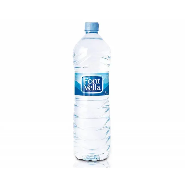 AGUA MINERAL NATURAL FONT VELLA BOTELLA SANT HILARI 1,5 L