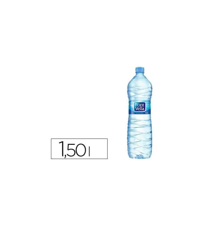 AGUA MINERAL NATURAL FONT VELLA BOTELLA SANT HILARI 1,5 L