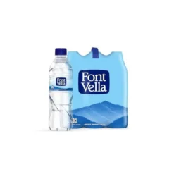Agua mineral natural Font Vella botella de 500 ml