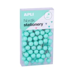 AGUJA SEÑALIZADORA APLI REDONDA NORDIK 9 X 20 MM COLOR PASTEL SURTIDOS CAJA DE 100 UNIDADES