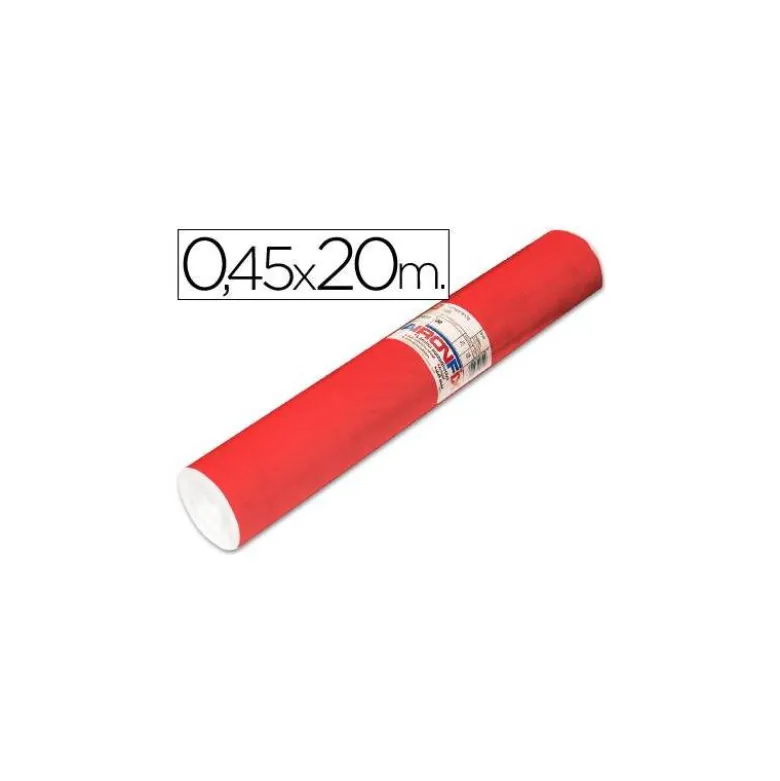 Aironfix Rollo Adhesivo 45cm x 20mt Unicolor Rojo Mate Claro 100 MC