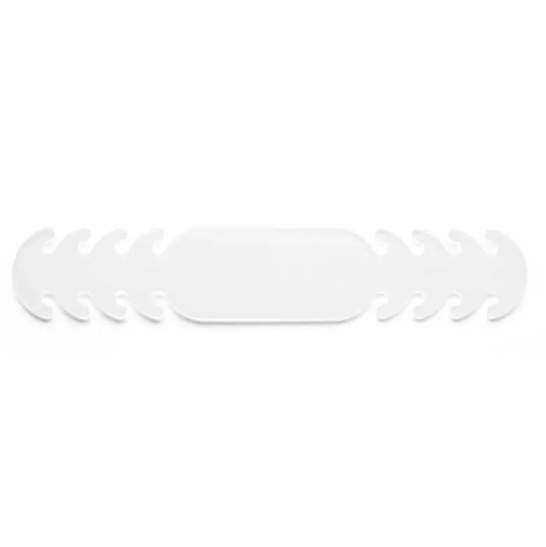 AJUSTADOR MASCARILLA SILICONA FLEXIBLE 3 POSICIONES DE AJUSTE COLOR BLANCO 19,4X1,80 CM