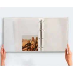 ALBUM DE FOTOS LIDERPAPEL ANILLAS CON 20 HOJAS AUTOADHESIVAS