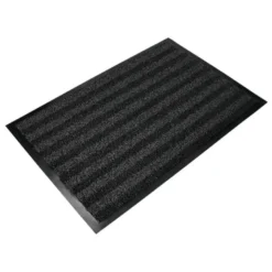 ALFOMBRA PARA SUELO Q-CONNECT PREMIUM PARA INTERIORES ANTIDESLIZANTE FIBRA POLIPROPILENO Y FIELTRO GRIS 60X40 CM