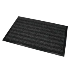 ALFOMBRA PARA SUELO Q-CONNECT PREMIUM PARA INTERIORES ANTIDESLIZANTE FIBRA POLIPROPILENO Y FIELTRO GRIS 60X40 CM