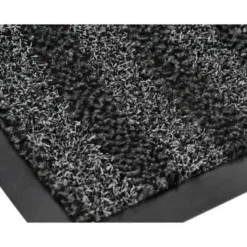ALFOMBRA PARA SUELO Q-CONNECT PREMIUM PARA INTERIORES ANTIDESLIZANTE FIBRA POLIPROPILENO Y FIELTRO GRIS 90X60 CM