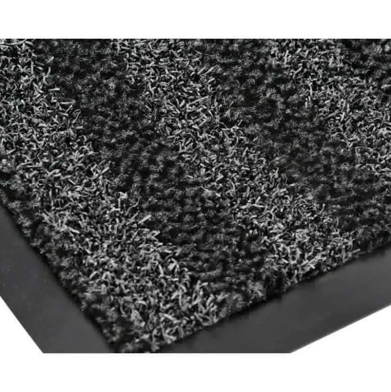 ALFOMBRA PARA SUELO Q-CONNECT PREMIUM PARA INTERIORES ANTIDESLIZANTE FIBRA POLIPROPILENO Y FIELTRO GRIS 90X60 CM
