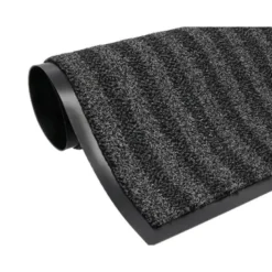 ALFOMBRA PARA SUELO Q-CONNECT PREMIUM PARA INTERIORES ANTIDESLIZANTE FIBRA POLIPROPILENO Y FIELTRO GRIS 90X150 CM