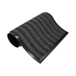 ALFOMBRA PARA SUELO Q-CONNECT PREMIUM PARA INTERIORES ANTIDESLIZANTE FIBRA POLIPROPILENO Y FIELTRO GRIS 90X150 CM