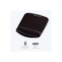 Alfombrilla con reposamuñecas para ratón Fellowes Color Negro FoamFusión™