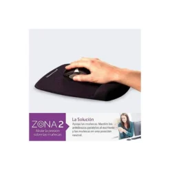 Alfombrilla con reposamuñecas para ratón Fellowes Color Negro FoamFusión™
