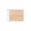 ALFOMBRILLA DE RATON CEP SILVA BAMBU CON SOLAPA TRANSPARENTE 210X150X2 MM