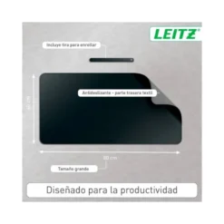 ALFOMBRILLA DE SOBREMESA LEITZ 80X40 CM COLOR NEGRO