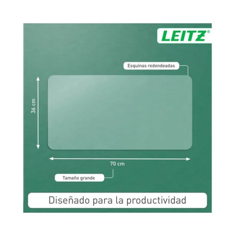 ALFOMBRILLA DE SOBREMESA LEITZ 70X36 CM TRANSPARENTE