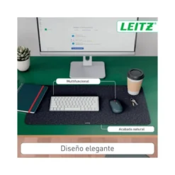 ALFOMBRILLA DE SOBREMESA LEITZ FIELTRO 70X36 CM COLOR GRIS
