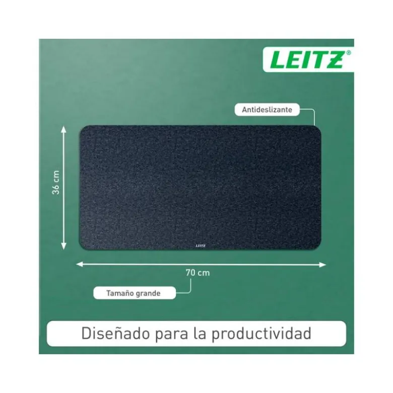 ALFOMBRILLA DE SOBREMESA LEITZ FIELTRO 70X36 CM COLOR GRIS