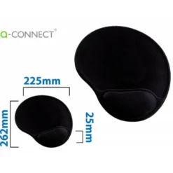 Alfombrilla para raton con reposamunecas Q-Connect