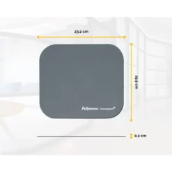 ALFOMBRILLA PARA RATON FELLOWES CON PROTECCION MICROBAN COLOR GRIS 226X192X3 MM