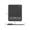 ALFOMBRILLA PARA RATON FELLOWES CON REPOSAMUÑECAS BREYTA NEGRO 250X210X25 MM