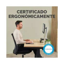 ALFOMBRILLA PARA RATON FELLOWES CON REPOSAMUÑECAS BREYTA NEGRO 250X210X25 MM