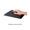 ALFOMBRILLA PARA RATON FELLOWES CANAL HEALTH-V NEGRA CON REPOSAMUÑECAS DE GEL 222X209,6X251 MM