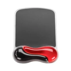 Alfombrilla para raton kensington duo gel con reposamuñecas color negro/rojo 240x182x25 mm