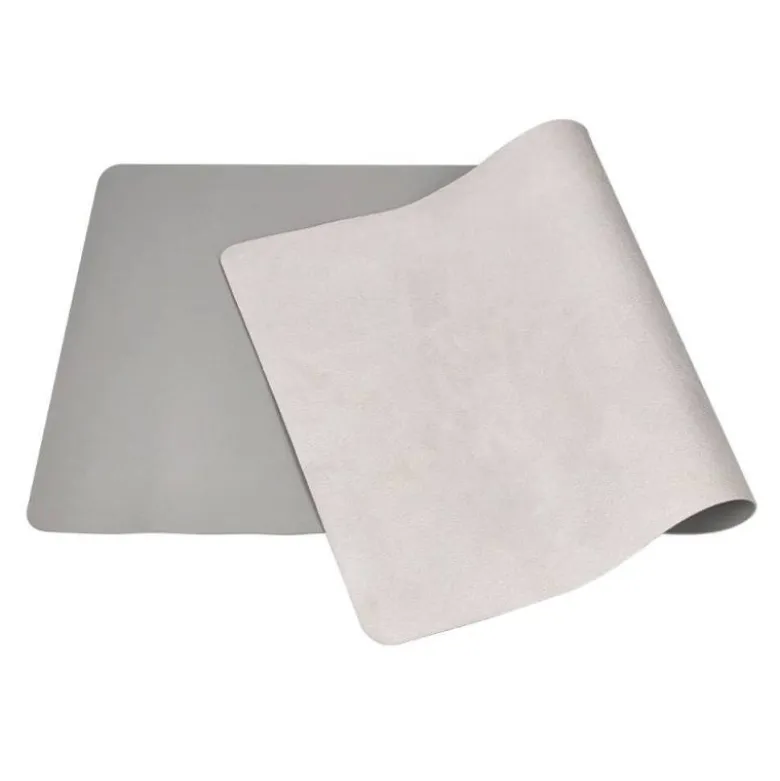ALFOMBRILLA PARA RATON Q-CONNECT XXL SIMILCUERO GRIS BASE ANTIDESLIZANTE 800X400X2 MM