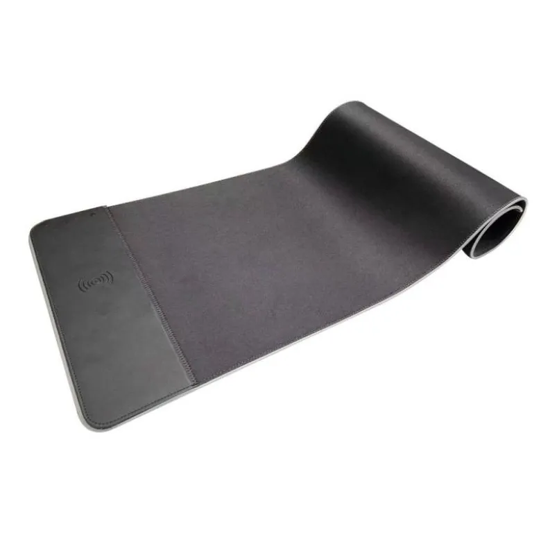 ALFOMBRILLA PARA RATON Q-CONNECT GAMING CON CARGADOR INALAMBRICO E ILUMINACION RGB COLOR NEGRO 800X300X4 MM