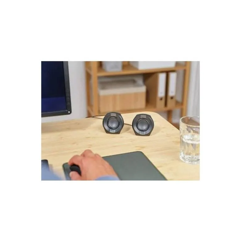 ALTAVOCES TRUST POLO 2.0 4W USB CONTROL DE VOLUMEN COLOR NEGRO